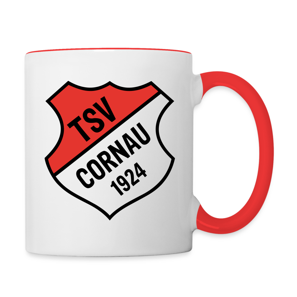TSV Cornau Tasse zweifarbig - Weiß/Rot