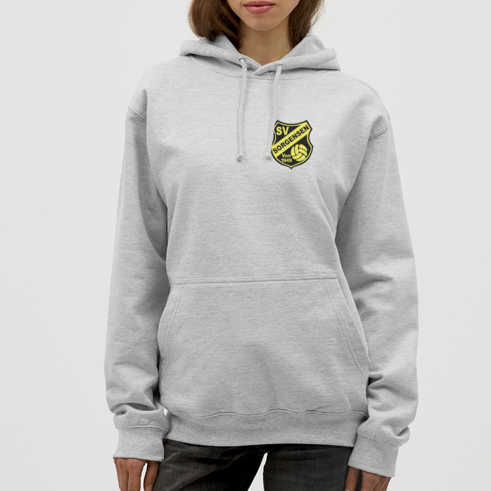 SV Sorgensen Unisex Hoodie Logo flex - Hellgrau meliert