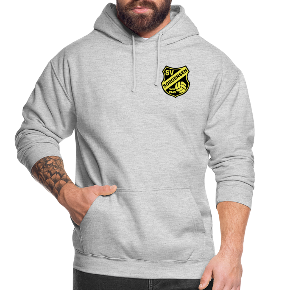 SV Sorgensen Unisex Hoodie Logo flex - Hellgrau meliert