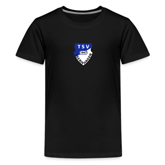 TSV Isernhagen Teenager Premium T-Shirt Logo flex - Schwarz