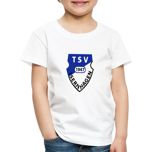 TSV Isernhagen Kinder Premium T-Shirt Logo flex - Weiß