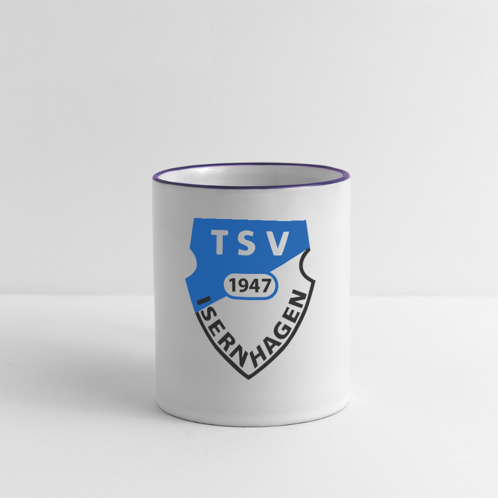 TSV Isernhagen Tasse zweifarbig - Weiß/Kobaltblau
