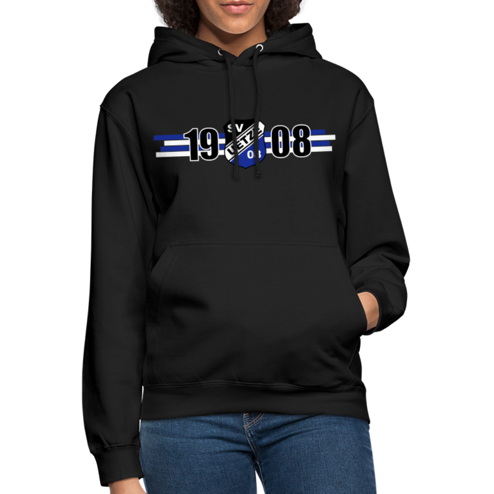 SV Uetze 08 - Tradition seit 1908 Unisex Hoodie flex - Schwarz