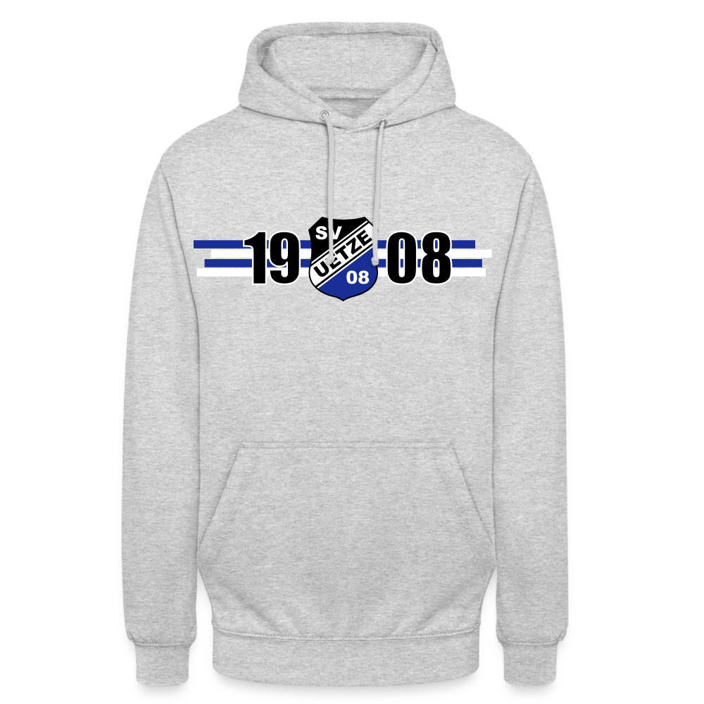 SV Uetze 08 - Tradition seit 1908 Unisex Hoodie flex - Hellgrau meliert