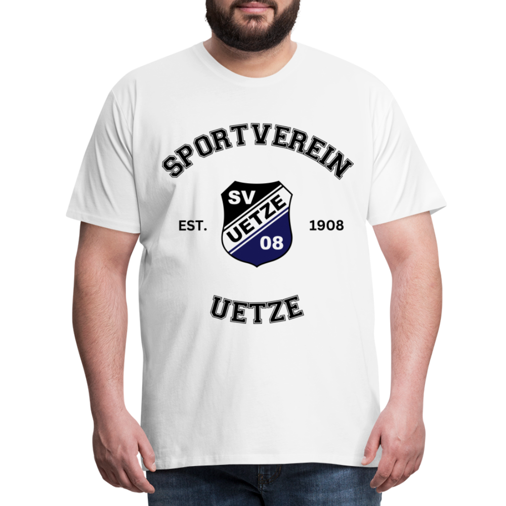 SV Uetze 08 Collage Premium T-Shirt flex - Weiß