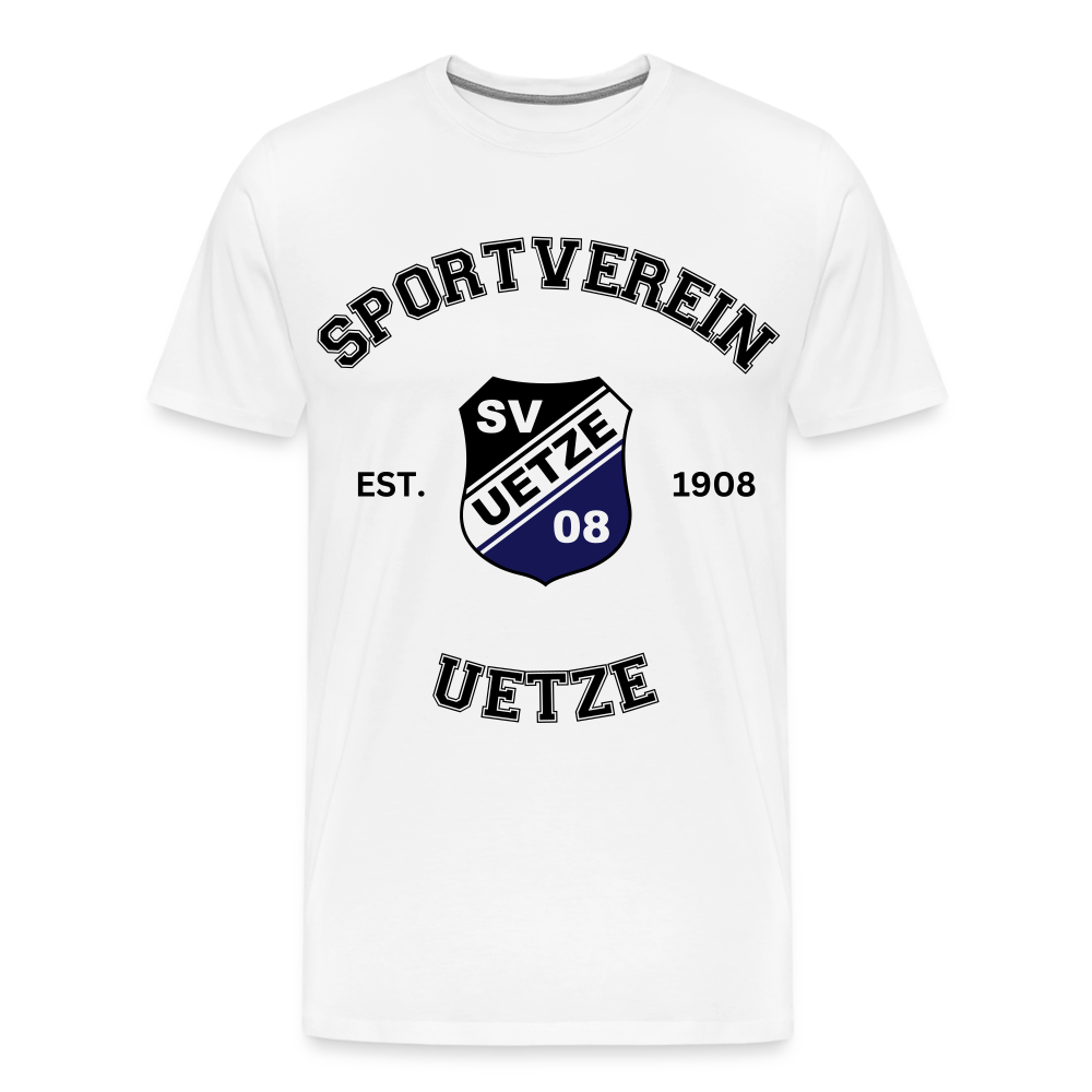 SV Uetze 08 Collage Premium T-Shirt flex - Weiß