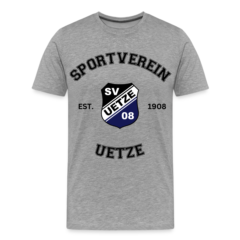 SV Uetze 08 Collage Premium T-Shirt flex - Grau meliert