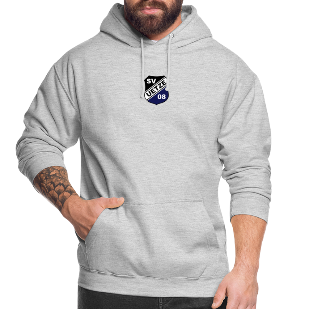 SV Uetze 08 Unisex Hoodie Logo flex - Hellgrau meliert