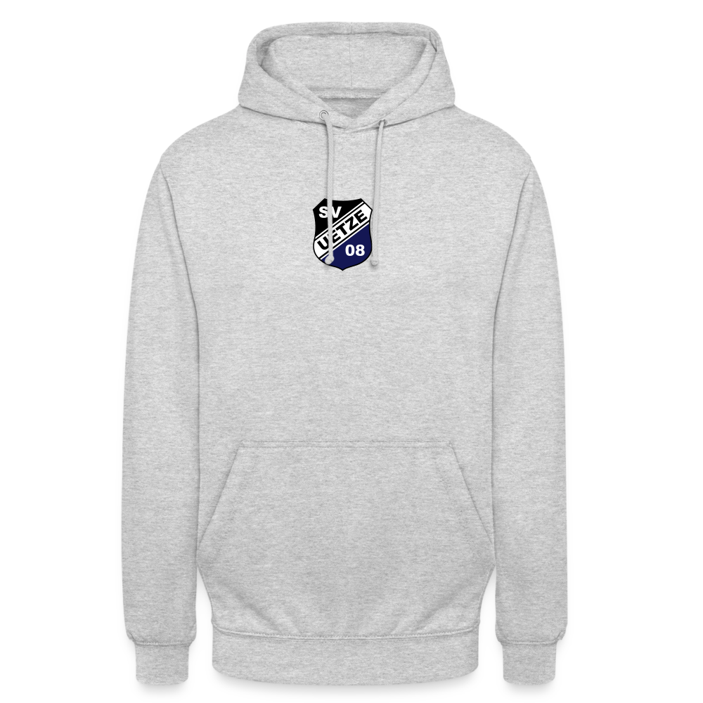 SV Uetze 08 Unisex Hoodie Logo flex - Hellgrau meliert