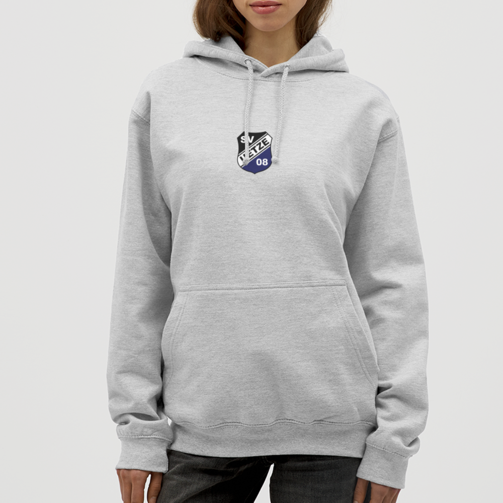 SV Uetze 08 Unisex Hoodie Logo flex - Hellgrau meliert