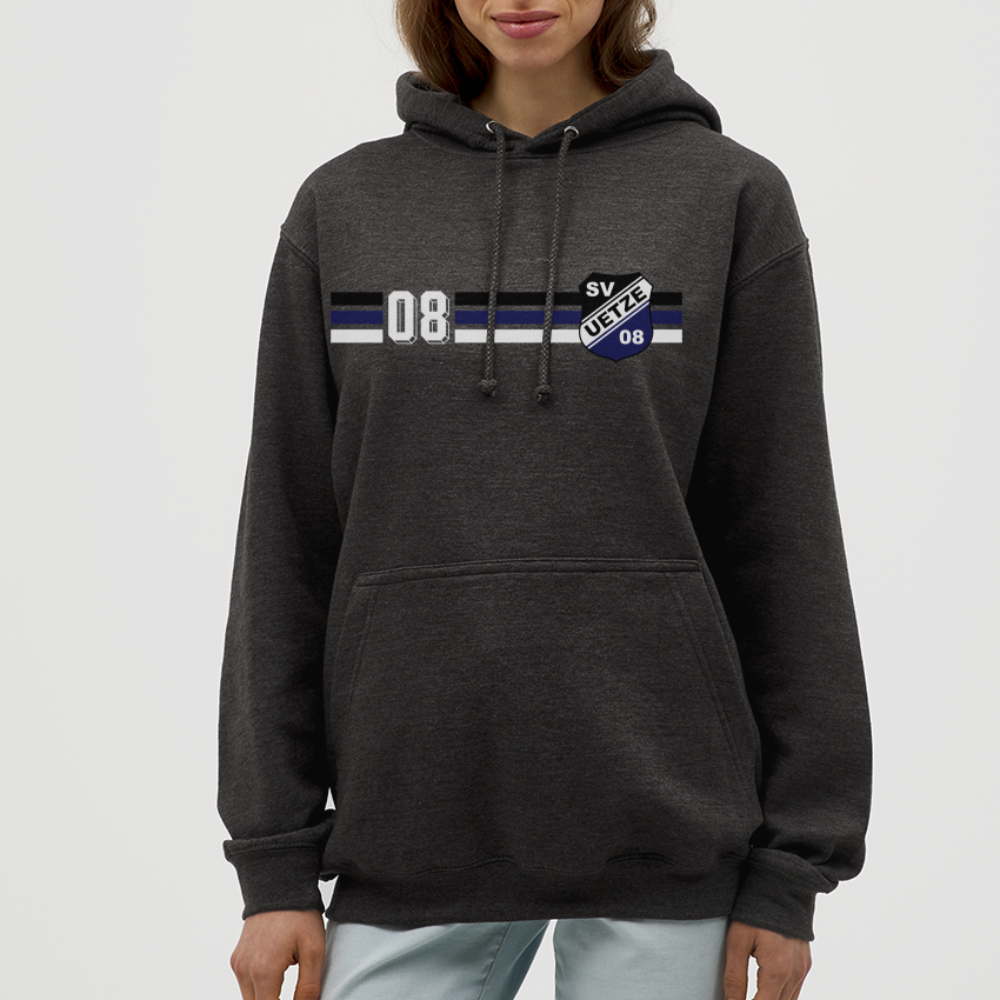 SV Uetze 08 stripes Unisex Hoodie flex - Anthrazit