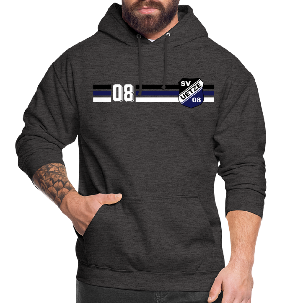 SV Uetze 08 stripes Unisex Hoodie flex - Anthrazit