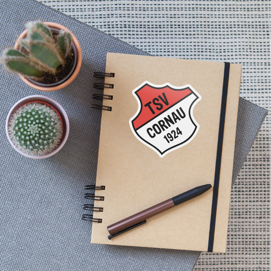 TSV Cornau großer Sticker 10x10cm - Mattweiß