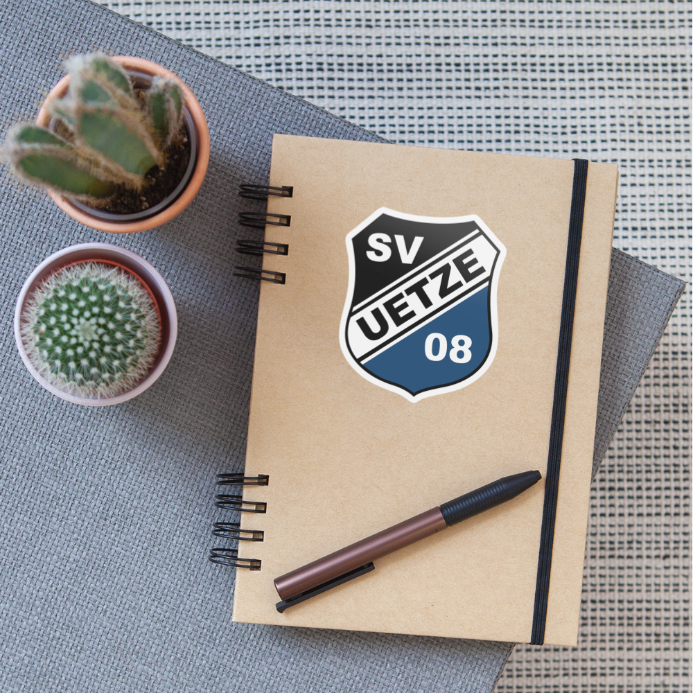 SV Uetze 08 großer Sticker 10x10cm - Mattweiß