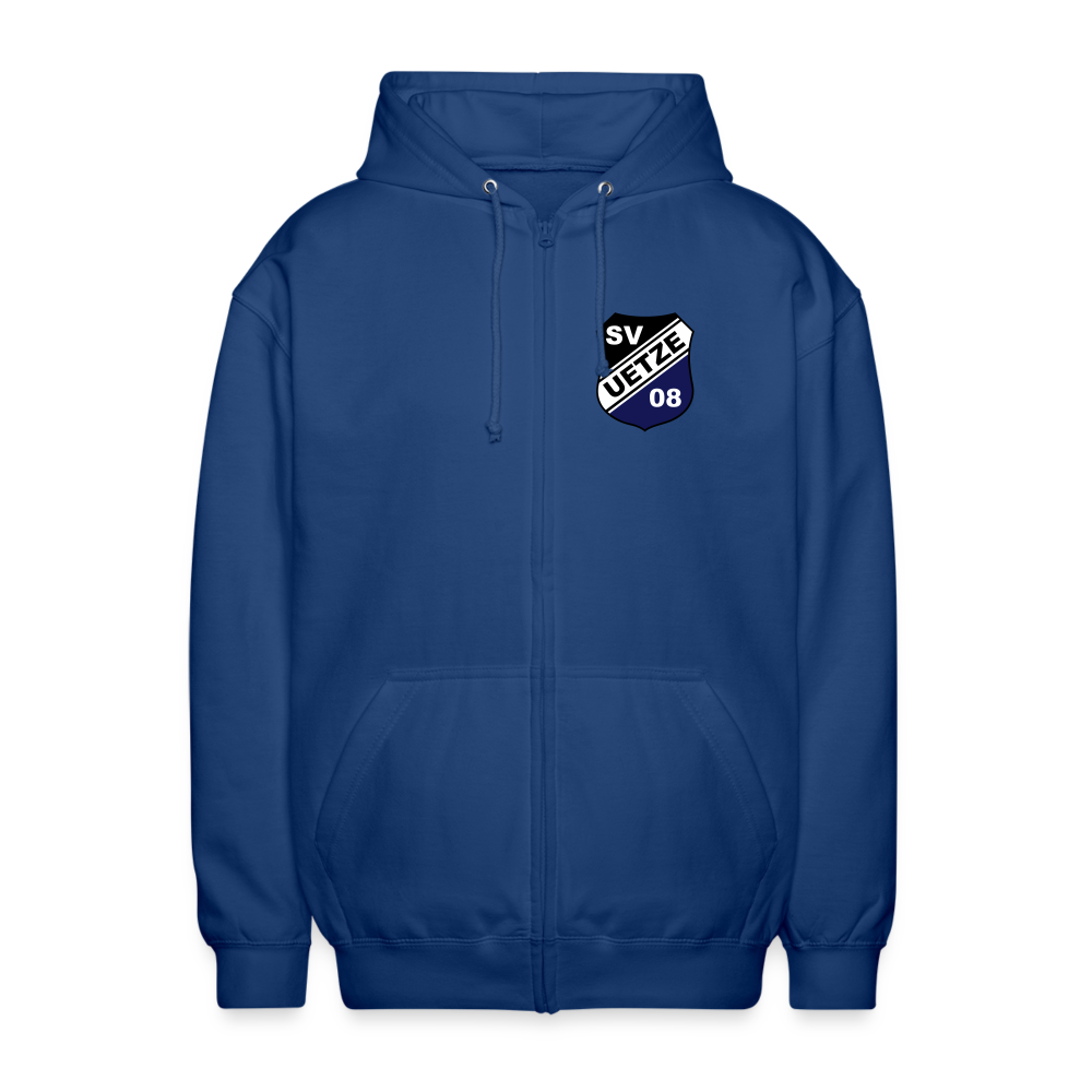 SV Uetze 08 Unisex Kapuzenjacke Logo flex - Royalblau