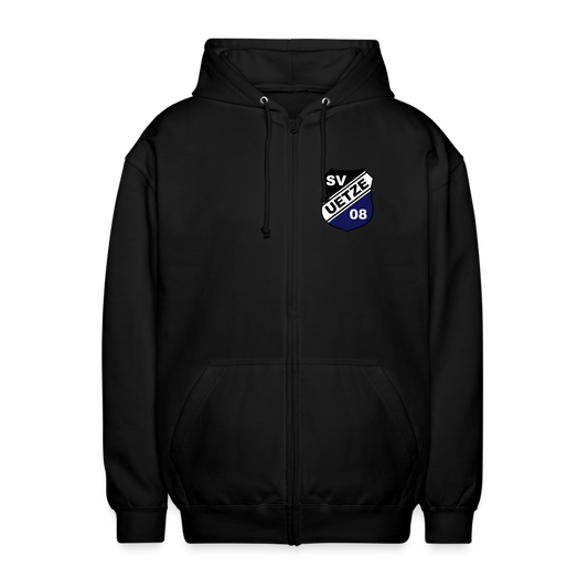 SV Uetze 08 Unisex Kapuzenjacke Logo flex - Schwarz