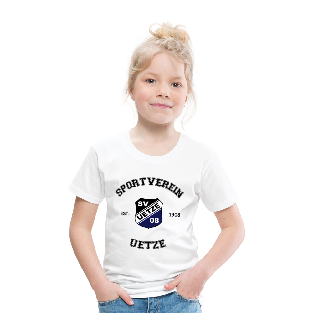 SV Uetze 08 Kinder Premium T-Shirt flex - Weiß