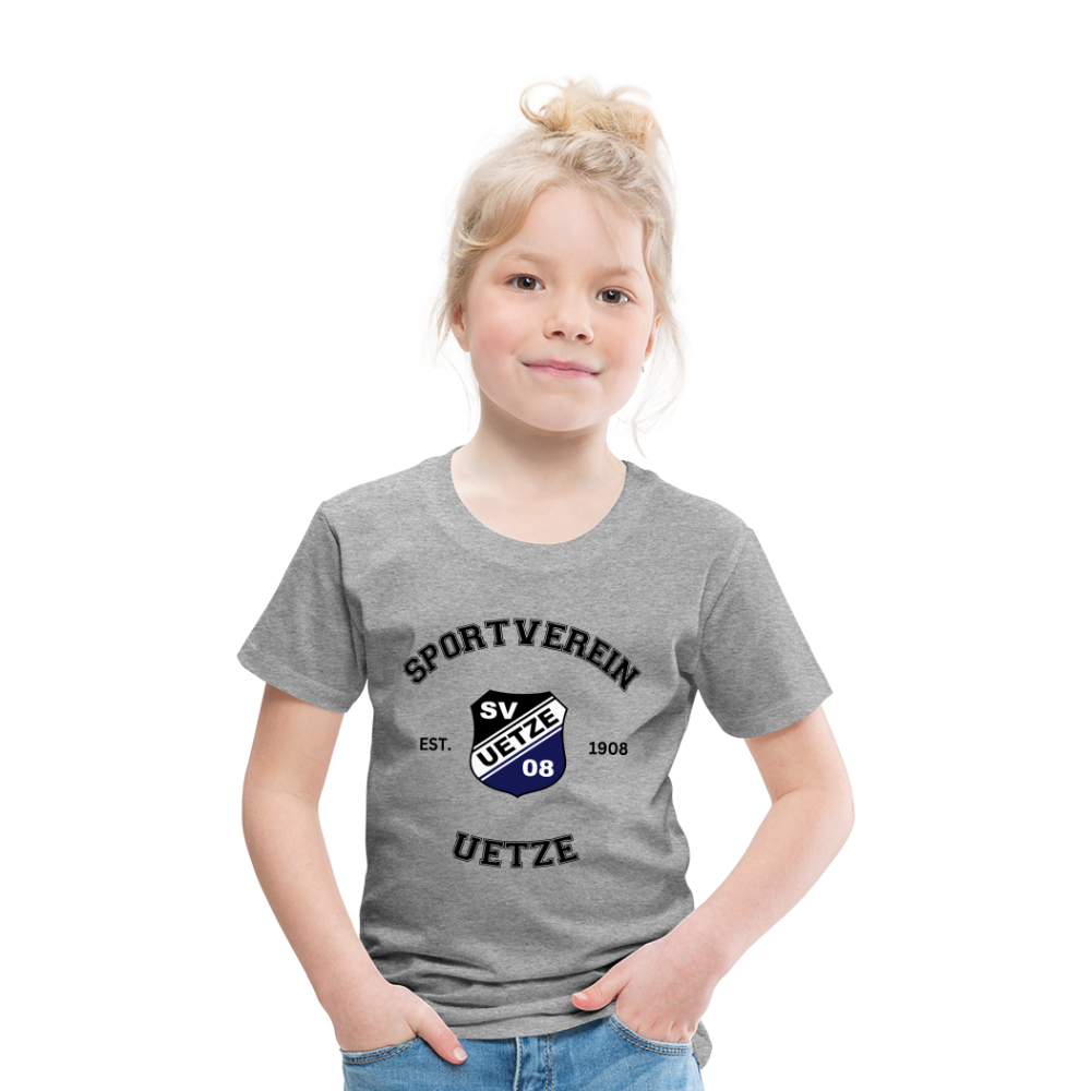 SV Uetze 08 Kinder Premium T-Shirt flex - Grau meliert