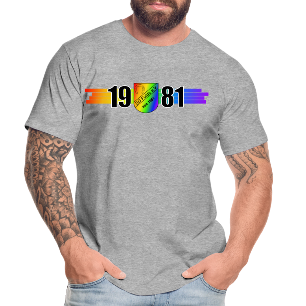 SG Fulde für Vielfalt unisex Premium Bio T-Shirt - Grau meliert