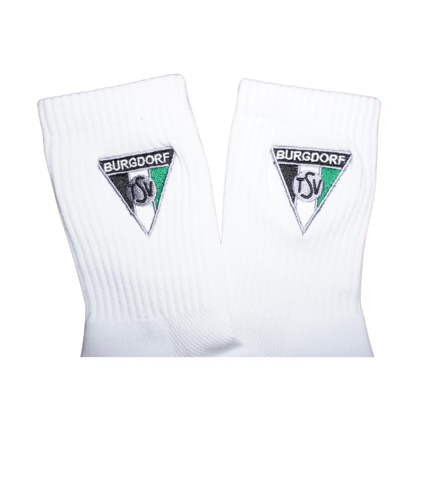 TSV Burgdorf Sportsocken weiß mit Stick-Logo