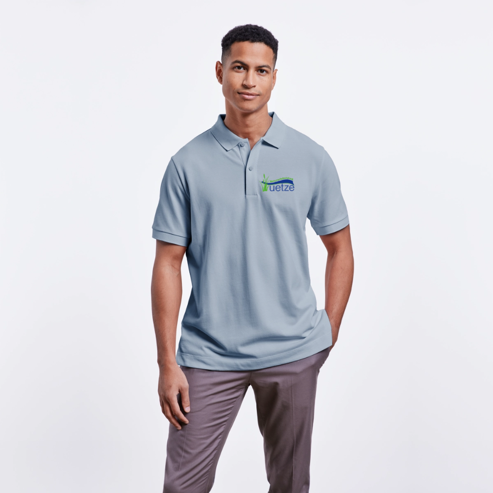 Naturbad Uetze Unisex Bio-Poloshirt - sky Blue