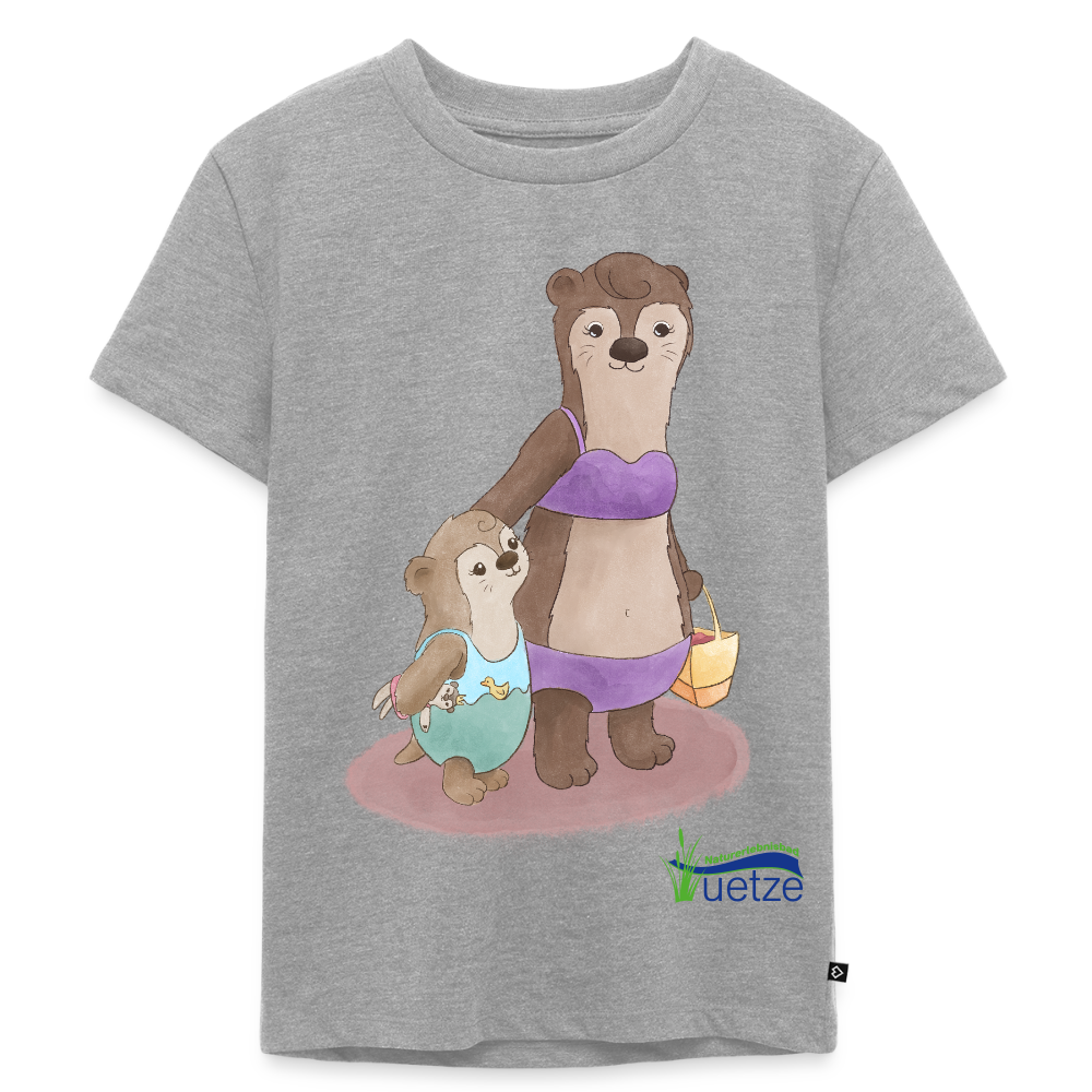 Naturbad Uetze Kinder T-Shirt "Ottermama" (98-140) - Grau meliert