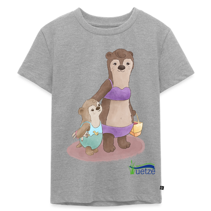 Naturbad Uetze Kinder T-Shirt "Ottermama" (98-140) - Grau meliert