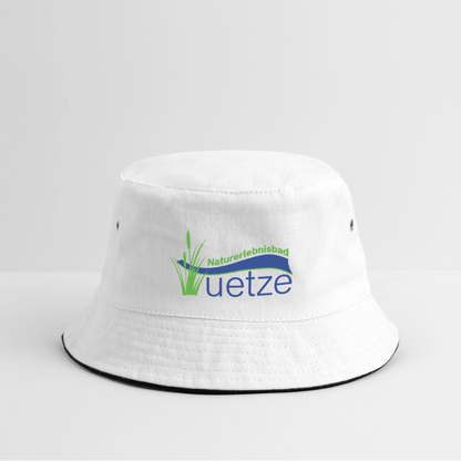 Naturbad Uetze Fischerhut - Weiß/Navy