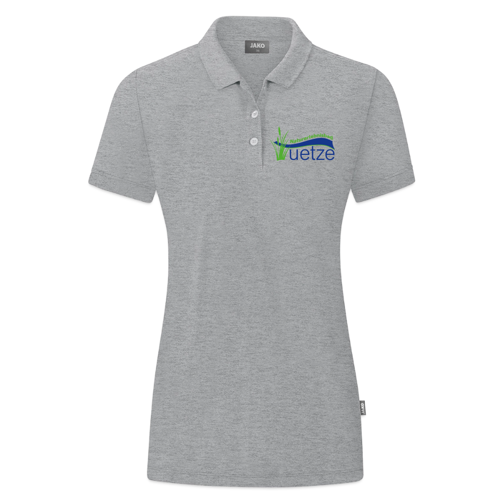 Naturbad Uetze JAKO Damen Bio-Poloshirt - Grau meliert