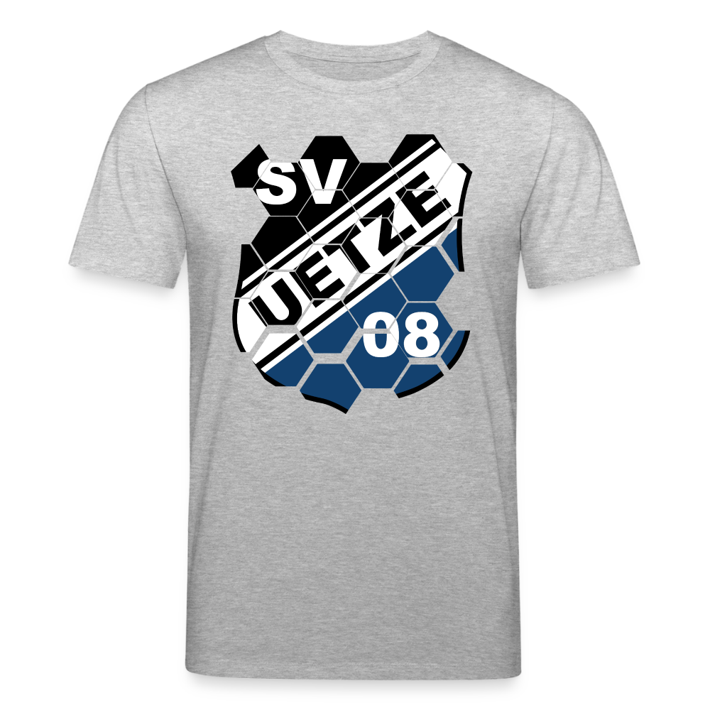 SV Uetze 08 Unisex Bio-T-Shirt "Waben" - Grau meliert