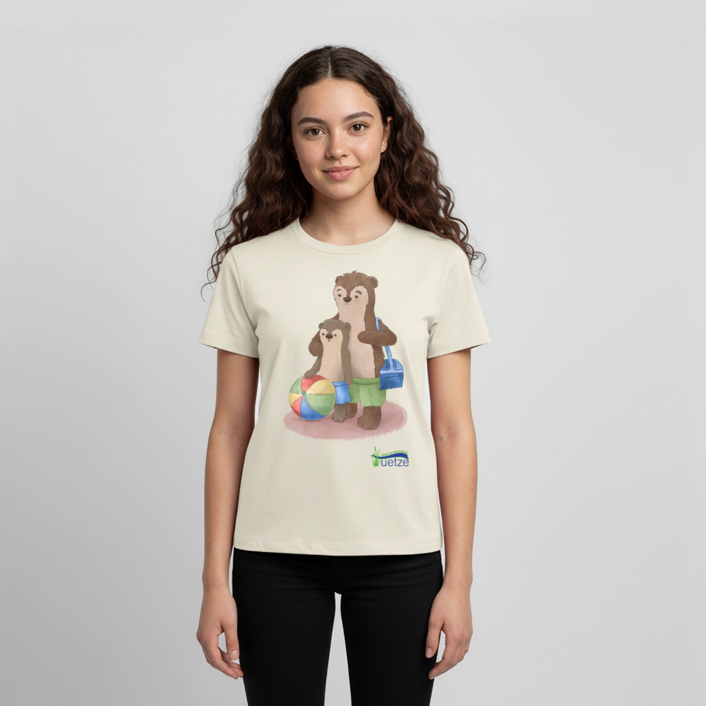 Naturbad Uetze Teenie-T-Shirt "Otterpapa" (146-164) - Naturweiß