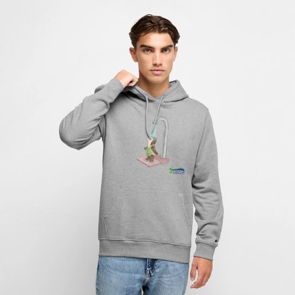Naturbad Uetze unisex Premium Hoodie "Dusche" - Grau meliert