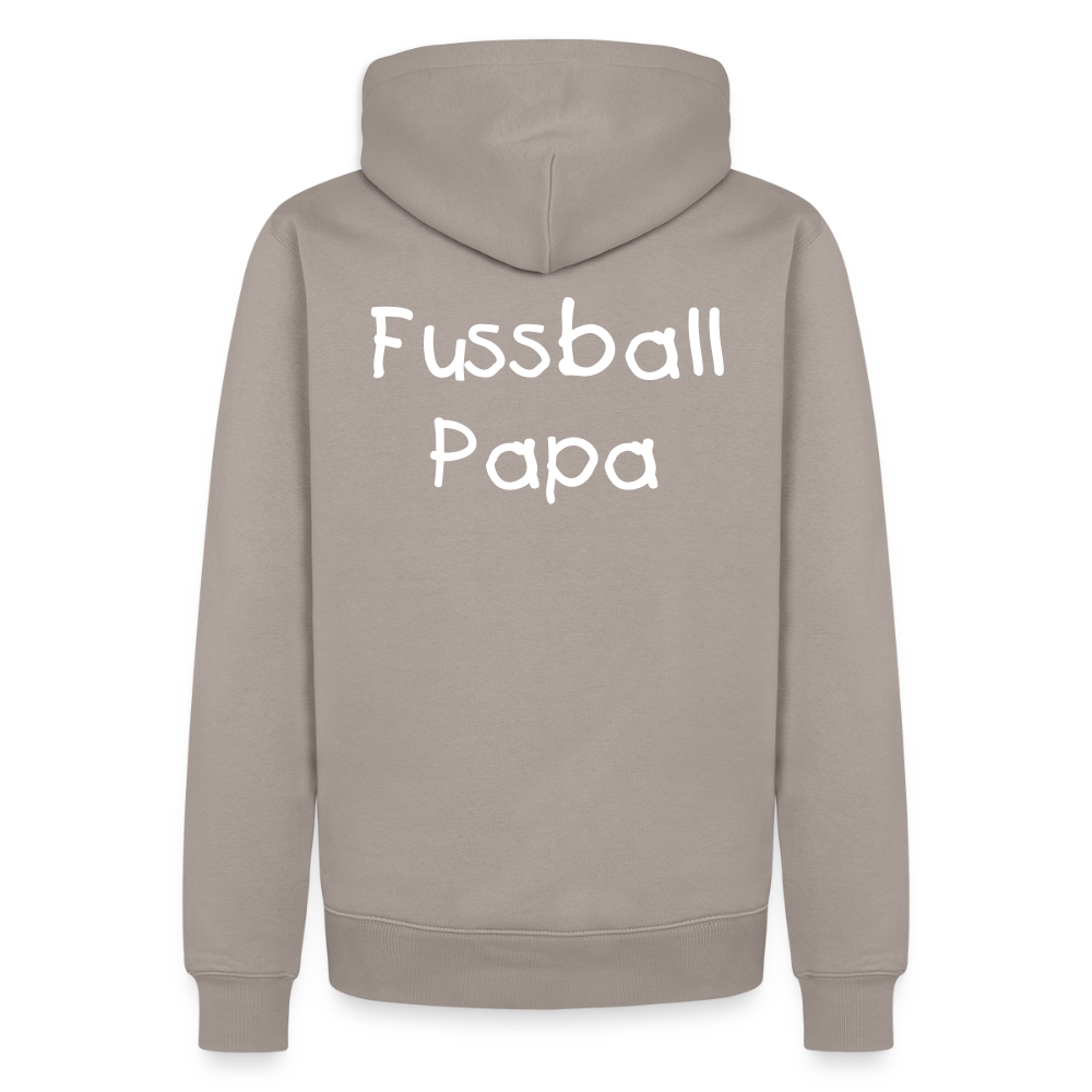 Fussball Papa - Wir sind ein TEAM Fulde Unisex Hoodie - Taupe