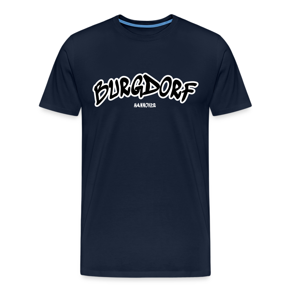 Burgdorf Hannover Premium T-Shirt Flexdruck - Navy