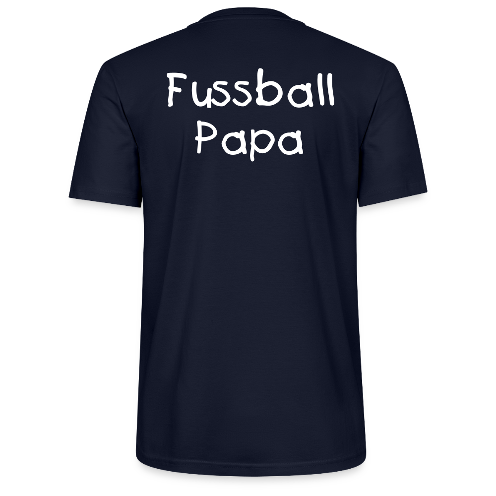 Fussball Papa - Wir sind ein TEAM Fulde Unisex Bio-T-Shirt - Navy
