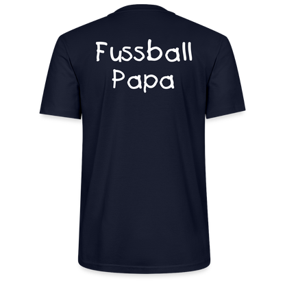 Fussball Papa - Wir sind ein TEAM Fulde Unisex Bio-T-Shirt - Navy