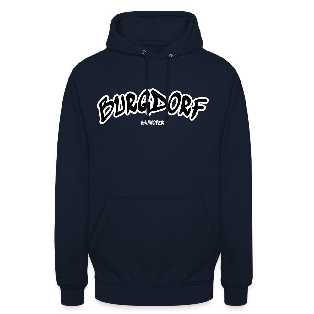 Burgdorf Hannover Unisex Hoodie Flexdruck - Navy