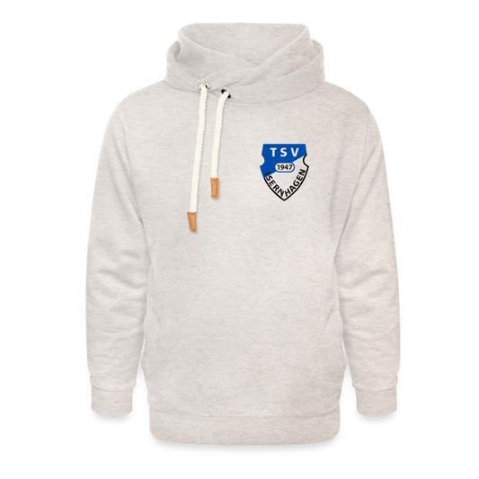 TSV Isernhagen Unisex Schalkragen Hoodie - Beige meliert