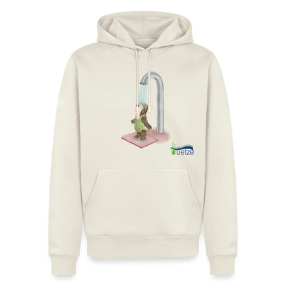 Naturbad Uetze unisex Premium Hoodie "Dusche" - Naturweiß