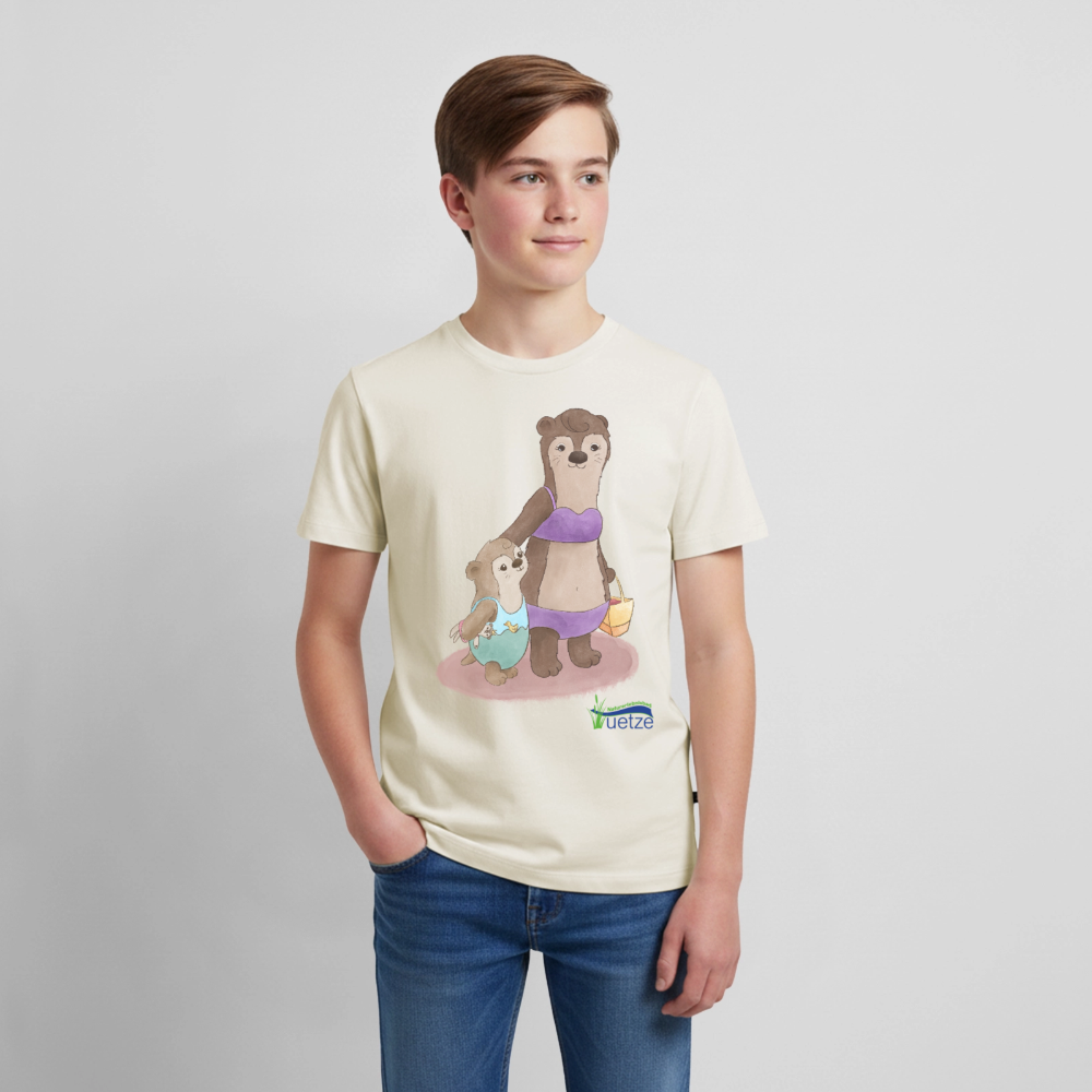 Naturbad Uetze Teenie T-Shirt "Ottermama" (146-164) - Naturweiß
