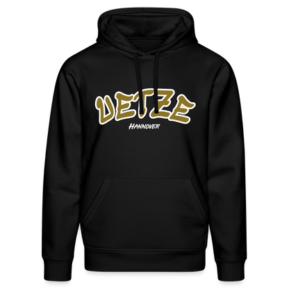 Uetze Hannover Gold Unisex Bio-Hoodie Flex - Schwarz