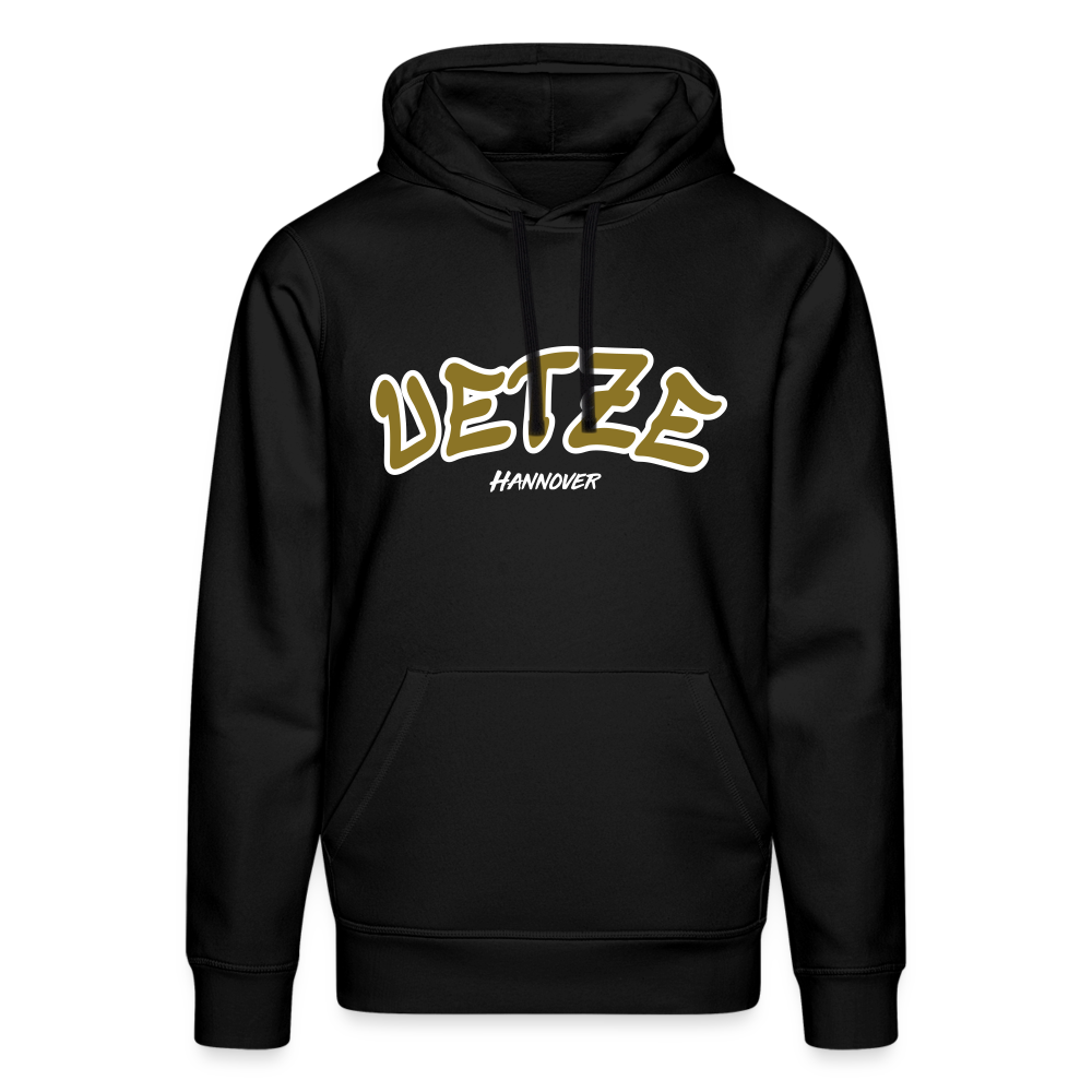 Uetze Hannover Gold Unisex Bio-Hoodie Flex - Schwarz