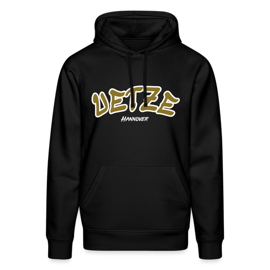 Uetze Hannover Gold Unisex Bio-Hoodie Flex - Schwarz