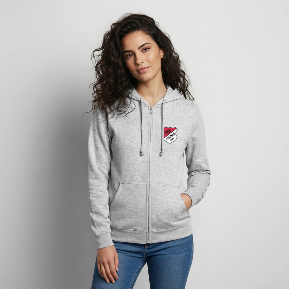 TSV Cornau Kapuzenjacke Logo flex - Hellgrau meliert