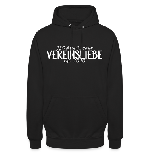 JSG Aue Kicker Vereinsliebe Unisex Hoodie flex - Schwarz