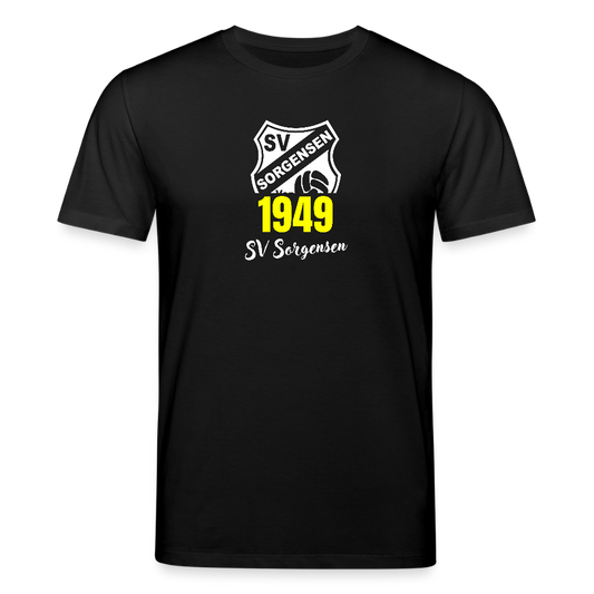 SV Sorgensen unisex Premium Bio T-Shirt "Real" - Schwarz