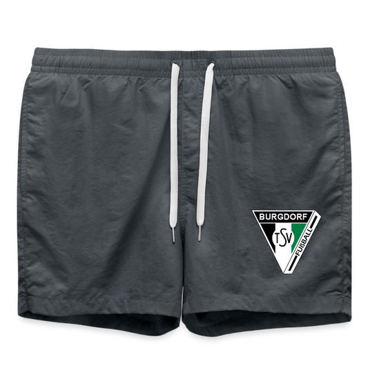 TSV Burgdorf Badeshorts Logo Flexdruck - Anthrazit