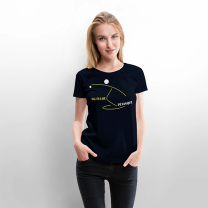 SG Fulde Petanque Frauen Premium T-Shirt flex - Navy