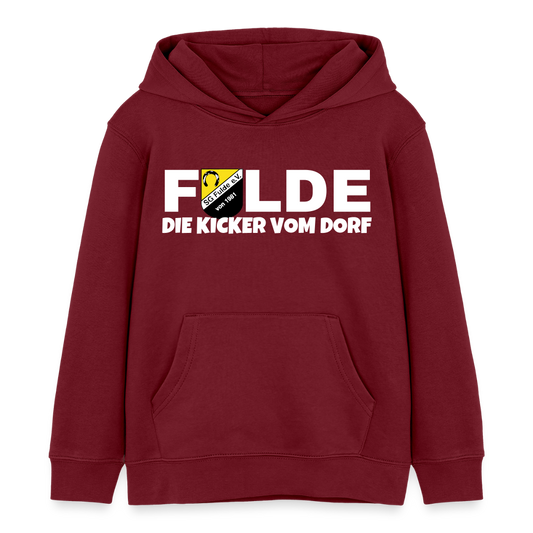 SG Fulde Kinder Bio-Hoodie Kicker - Burgunderrot