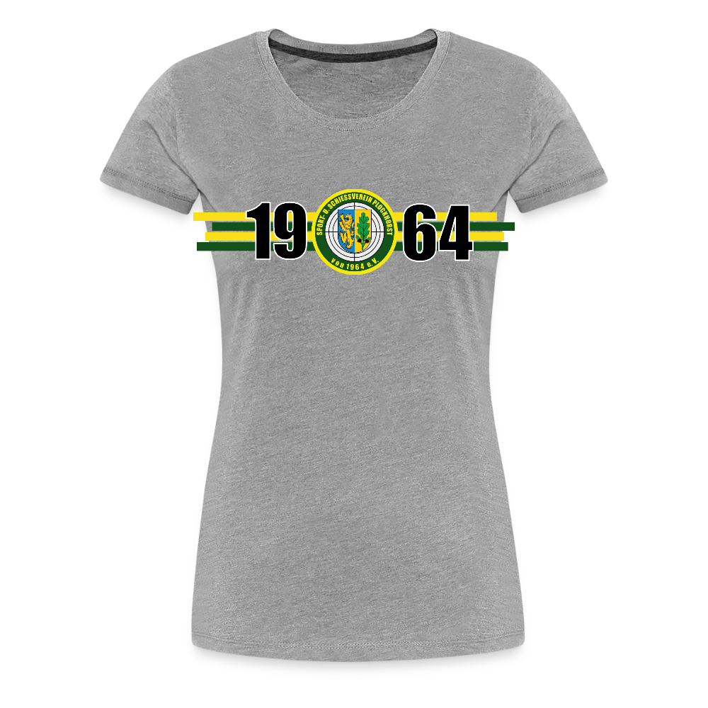 SSV Plockhorst Frauen Premium T-Shirt 1964 - Grau meliert